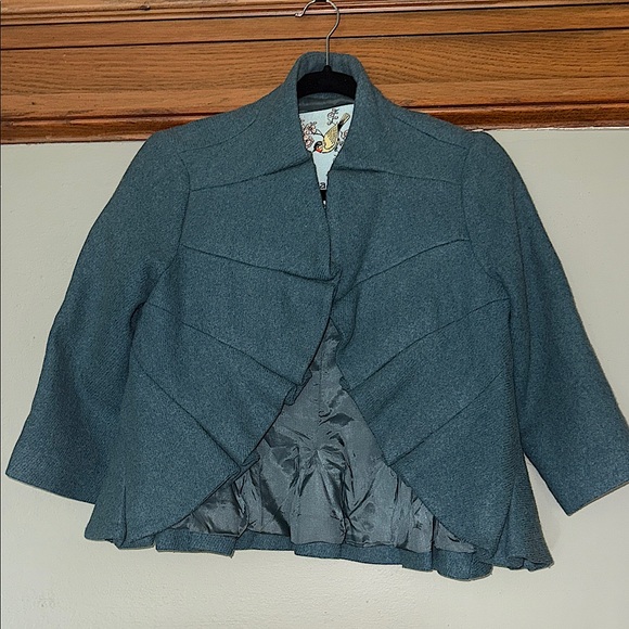 Anthropologie TABITHA Terrace House wool blend jacket size 4 - Picture 3 of 10